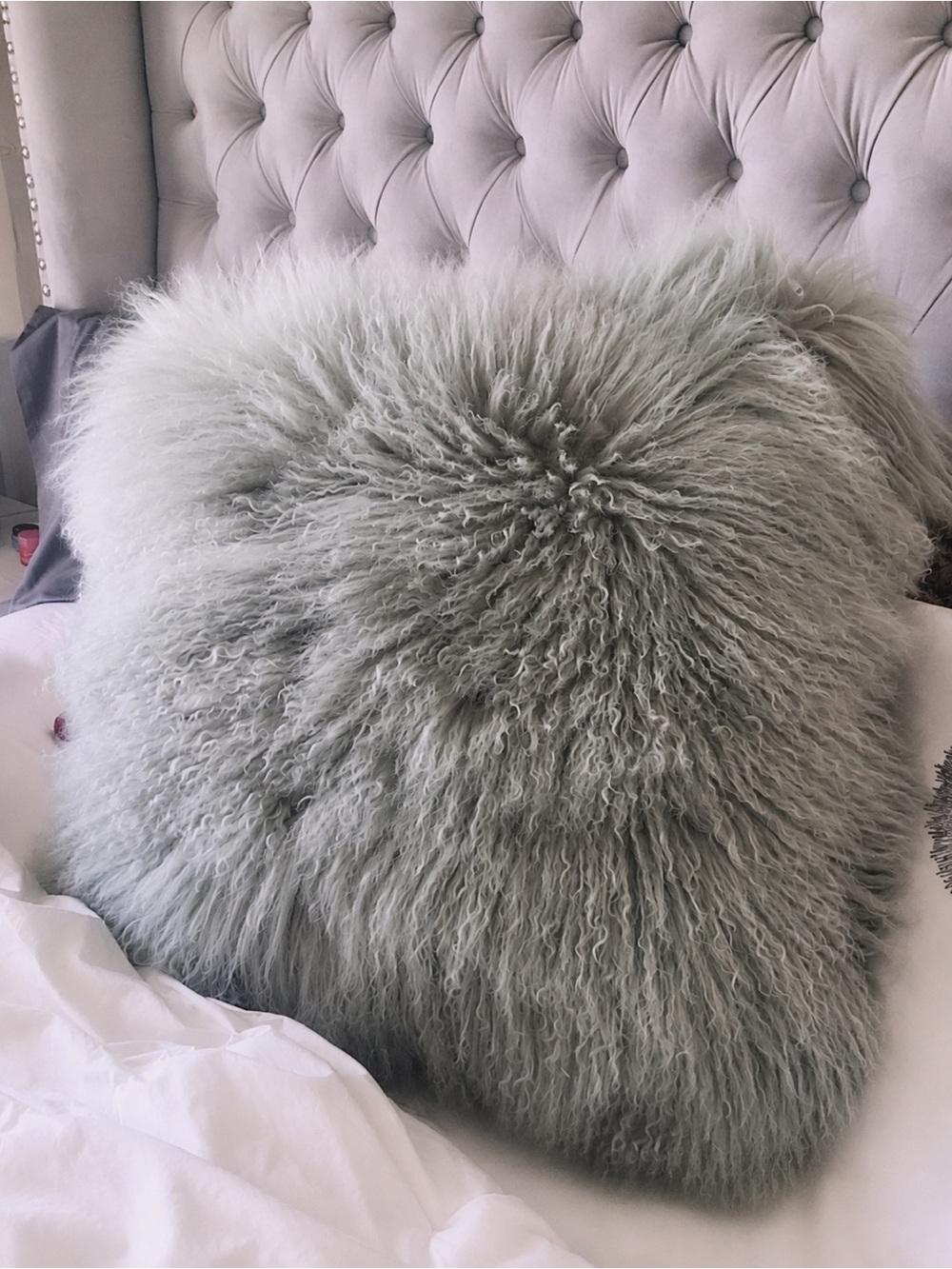 West Elm 24” Faux Fur Decorative Pillow Cover & Insert
